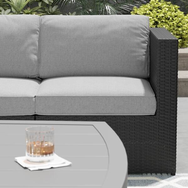 Corvus Xavier 13piece Sectional Wicker Patio Sofa Set Bed Bath