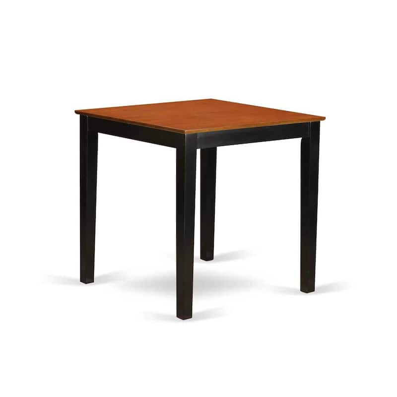 Counter Height Dining Set - 5 Piece Table & Chairs - Kitchen Set - Modern Design - Black & Cherry Finish