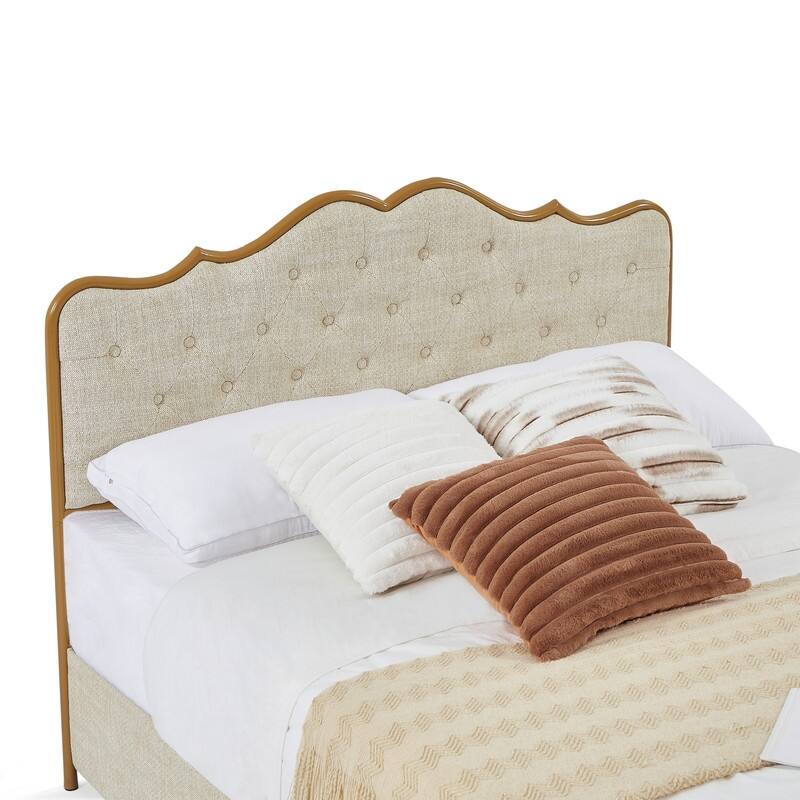 78" buckle-shaped backrest, sponge soft bag, with four storage drawers, comfortable and elegant - Yellow