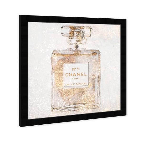 Oliver Gal Parfum Glimmer Fashion And Glam Wall Art Framed Print Perfumes Gold White Overstock 32194571