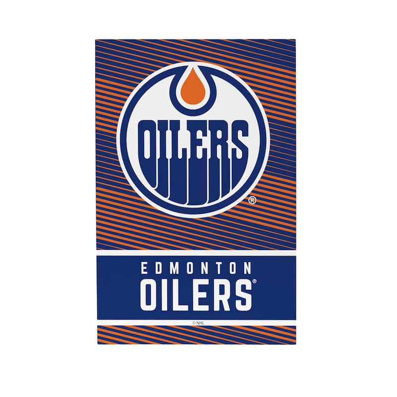 Edmonton Oilers Wooden Tabletop Mantel Shelf Sign