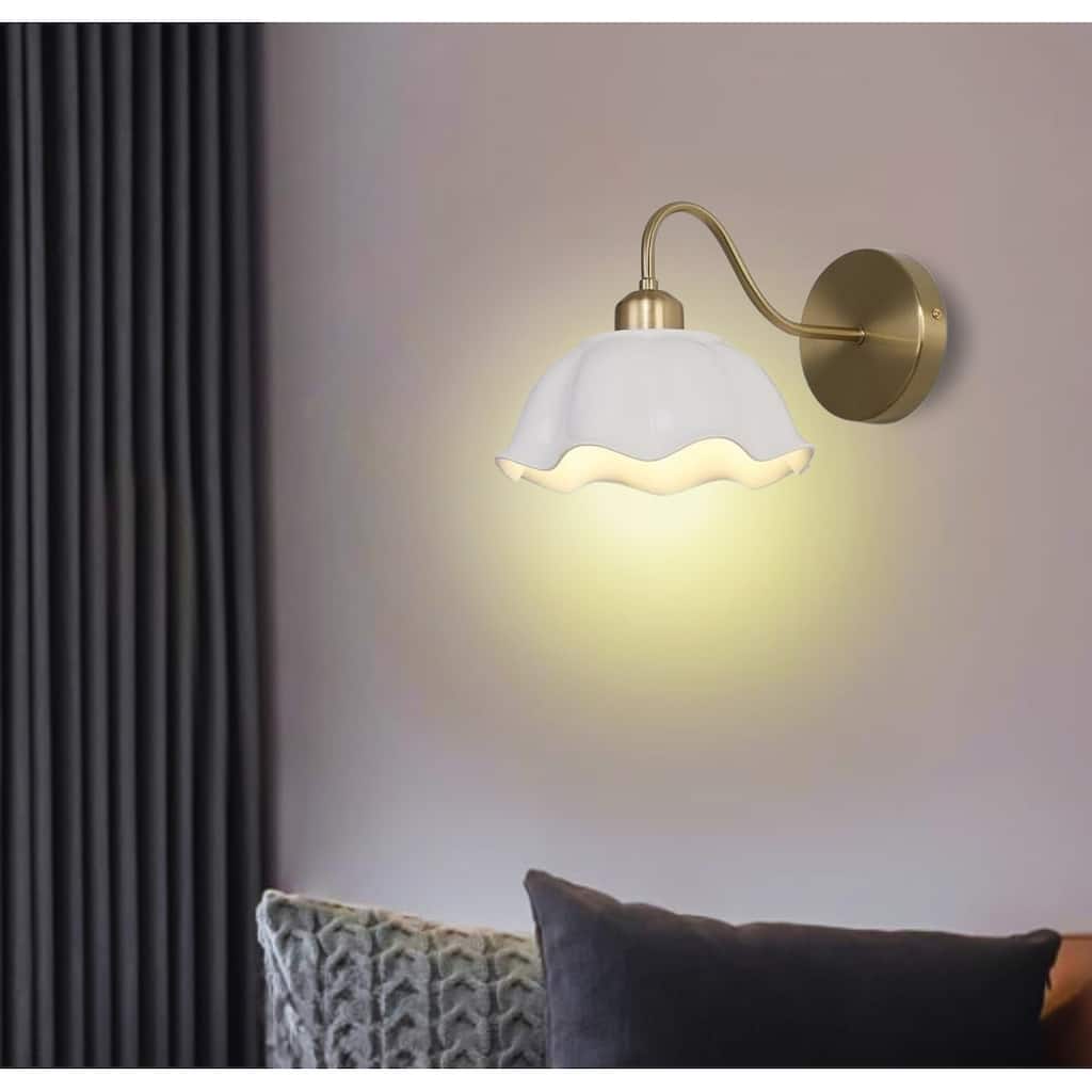 2 Pack bulb lights bronze light fixture glass, metal wall lights