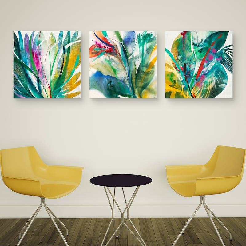 Agave & Bird of Paradise & Palm Leaves by K. Nari Canvas Art Prints