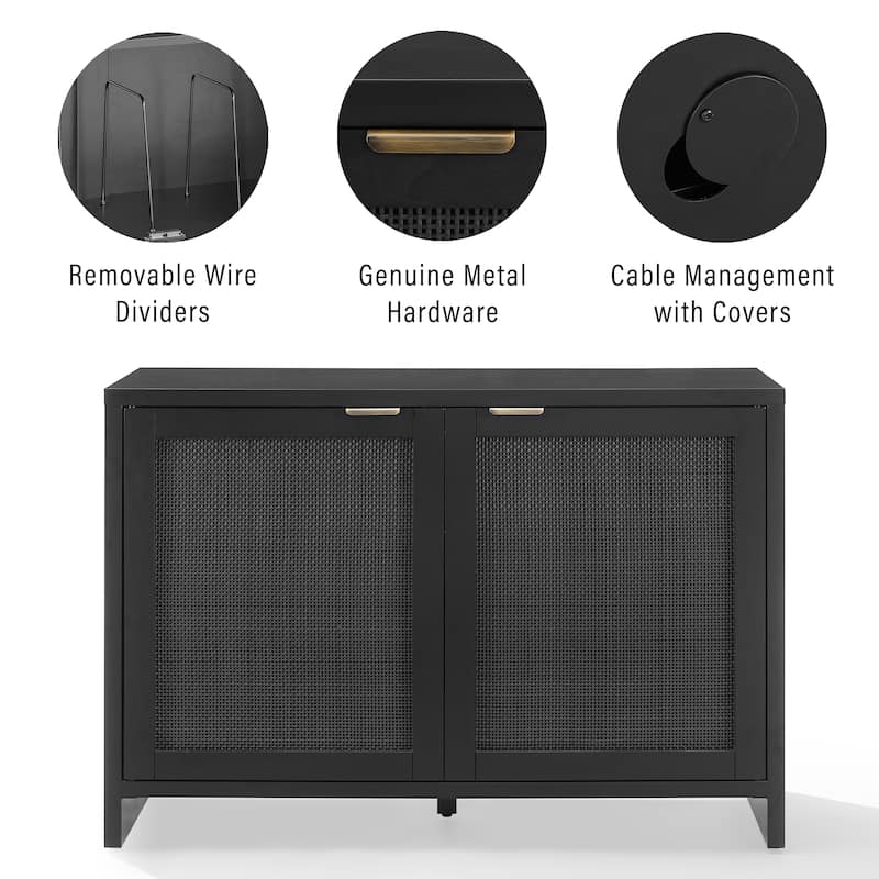 Crosley Kenji Record Storage Media Console