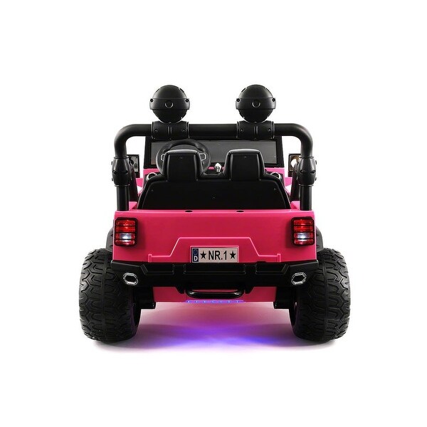 pink ride on car with parental remote control