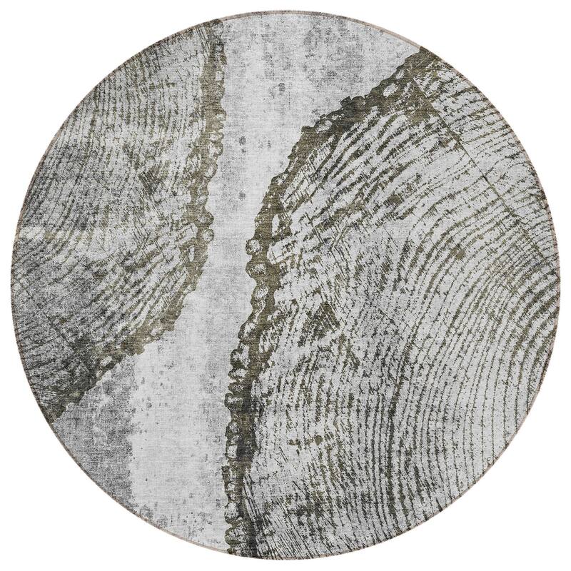 HomeRoots Abstract Transitional Rectangle Outdoor Rug