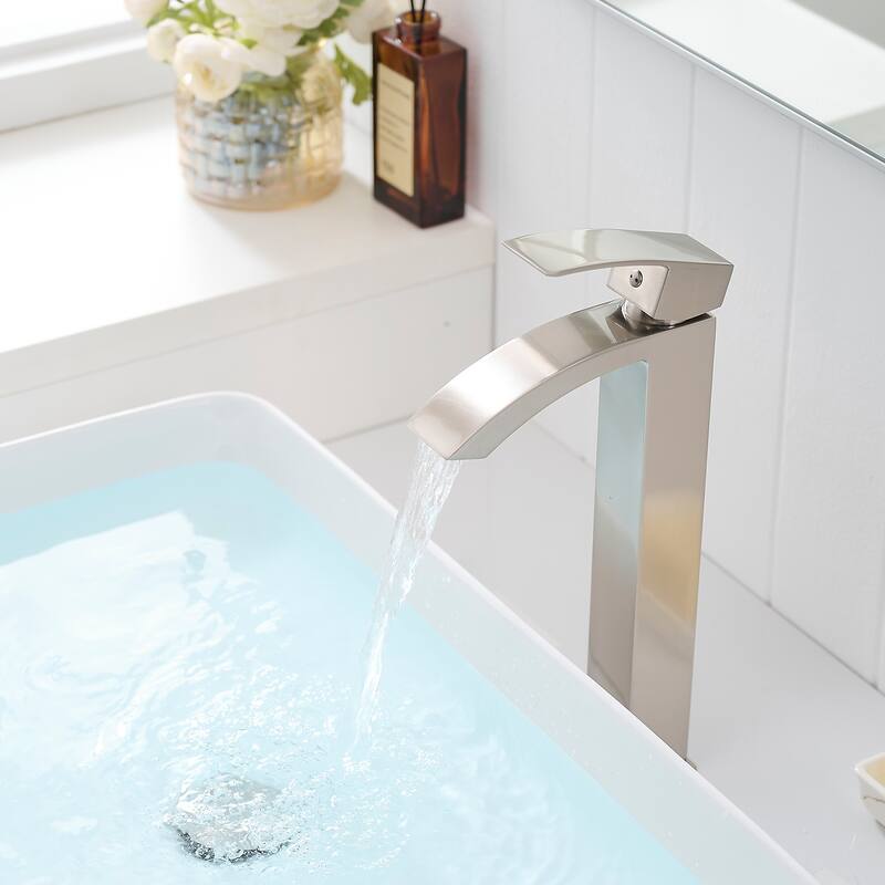 Bathroom Faucet, Brushed Black Faucet for Bathroom Sink, Black Single Hole Bathroom Faucet Single Handle Vanity Basin Faucet