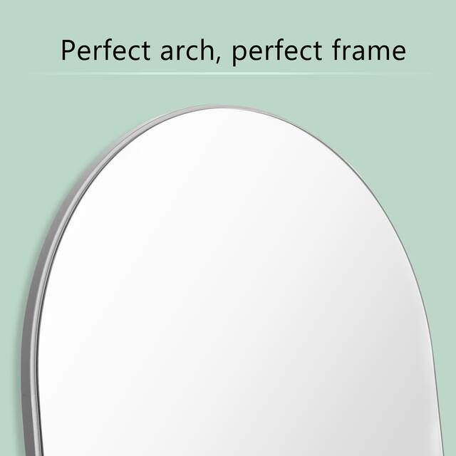 Arched Top Full-length Freestanding/ Leaning/ Hanging Wall Mirror