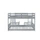 preview thumbnail 34 of 58, Twin Over Twin Bunk Bed with Slide,Ladder,Door,Safety Guardrails,Floor