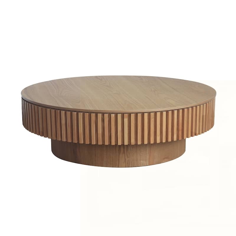 Round Coffee Table with Storage