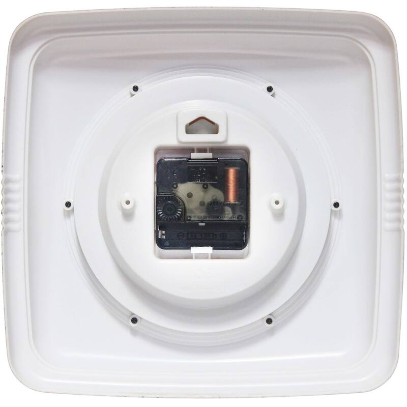 Infinity Instruments Retro 9.25-inch Square Wall Clock - 9.25 x 1.875 x 9.5