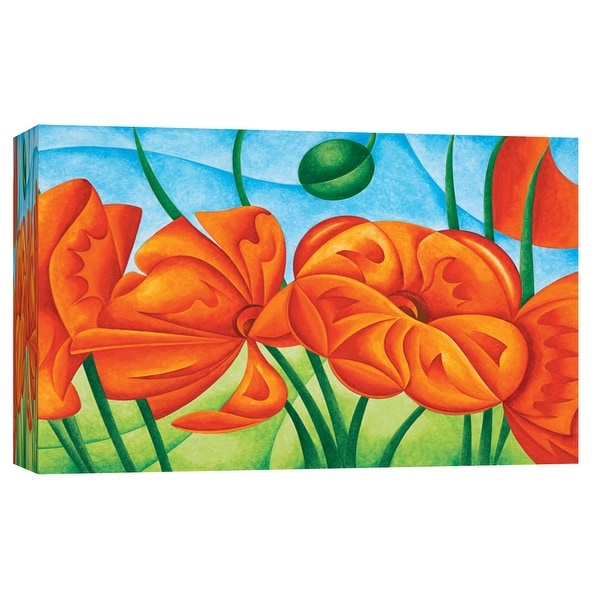 PTM Images 9-101698 PTM Canvas Collection 8" x 10" - "Poppies Vi" Giclee Poppies Art Print on Canvas
