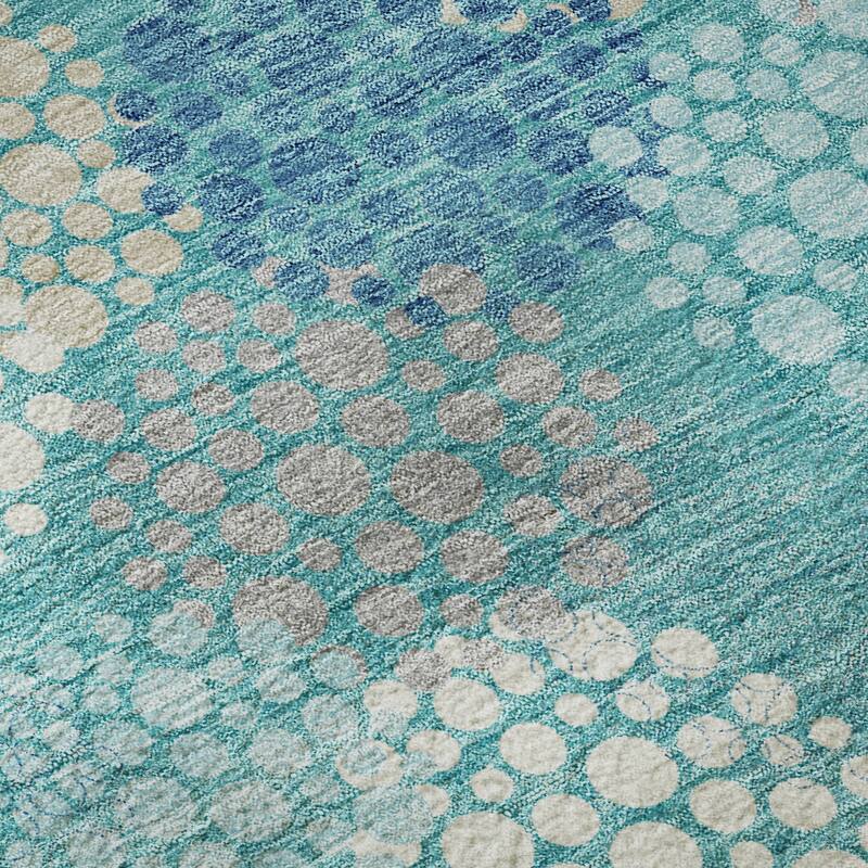 Premium Washable Super Soft Contemporary Clusters Mayfield Rug