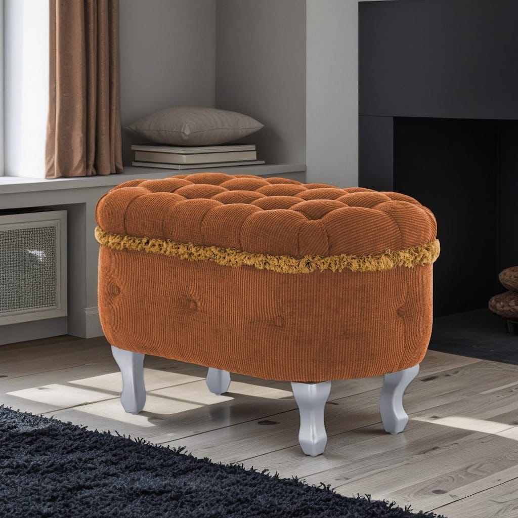 Storage Benches, End of Bed Bench with Button-Tufted