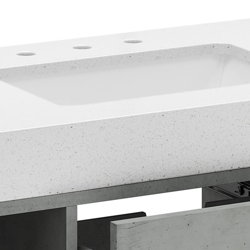 Moasis 40" Floating Bathroom Vanity with 2 Drawer and 2 Cabinet