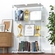preview thumbnail 59 of 165, Glass Display Cabinet with Doors & Locks, Acrylic Shelves, Floor Standing Storage Showcase for Home or Office