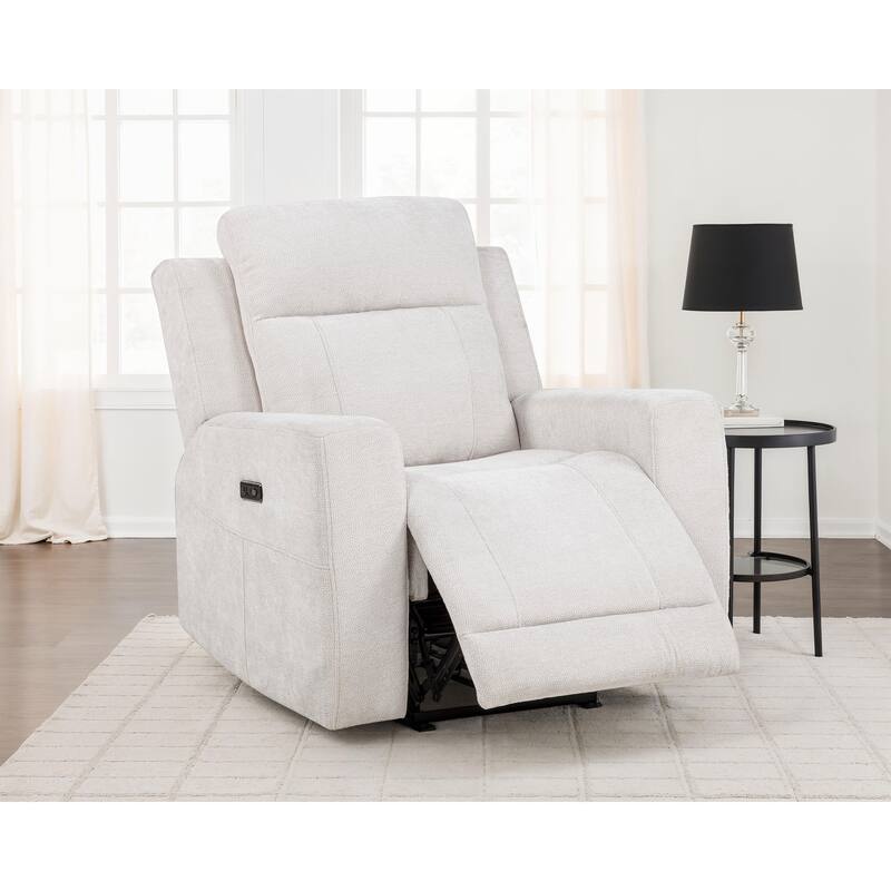 Kennett Chenille Upholstered Power Recliner Chair