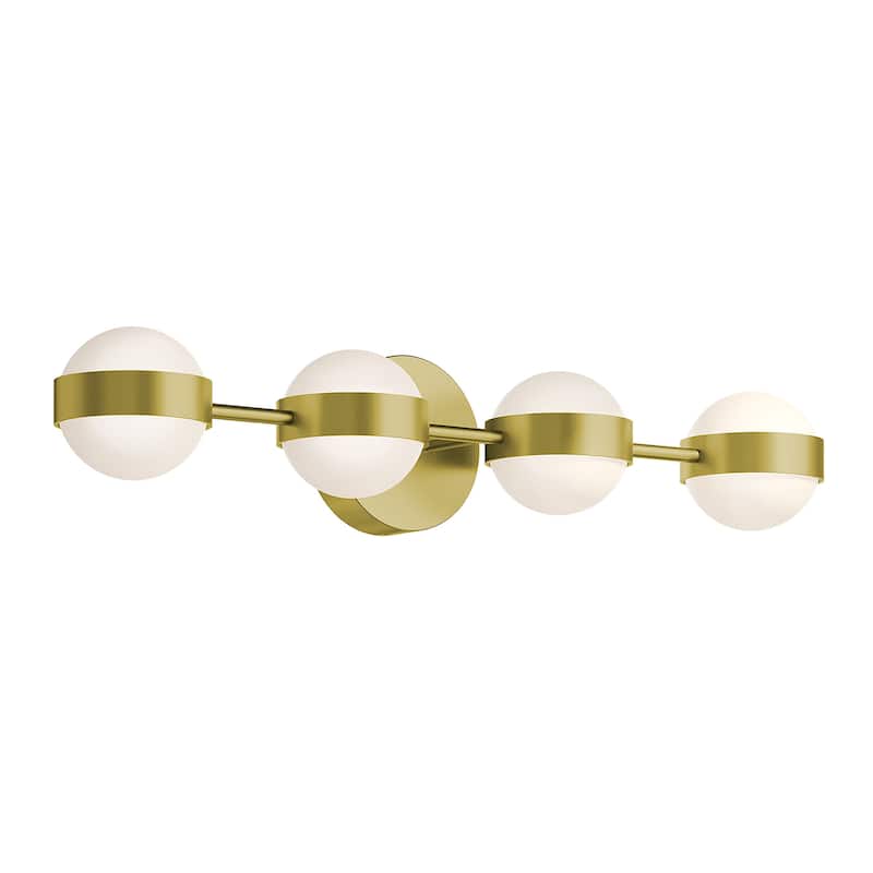 AFX VRNV3007LAJUD Verona 4 Light 30" Wide LED Vanity Light - Satin Brass