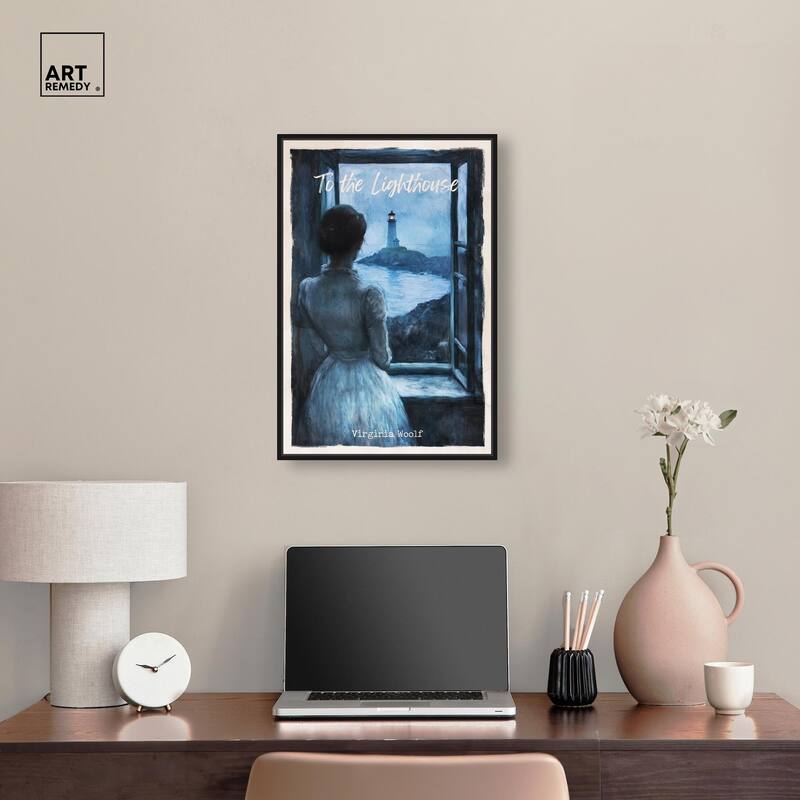 To the Lighthouse Canvas by Art Remedy