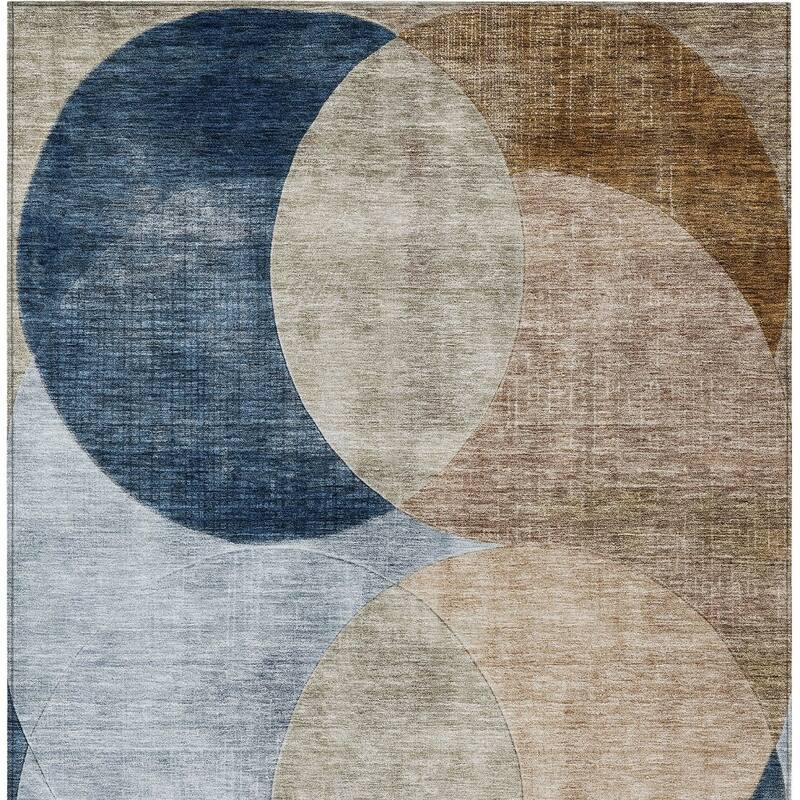 HomeRoots Geometric Transitional Rectangle Outdoor Rug