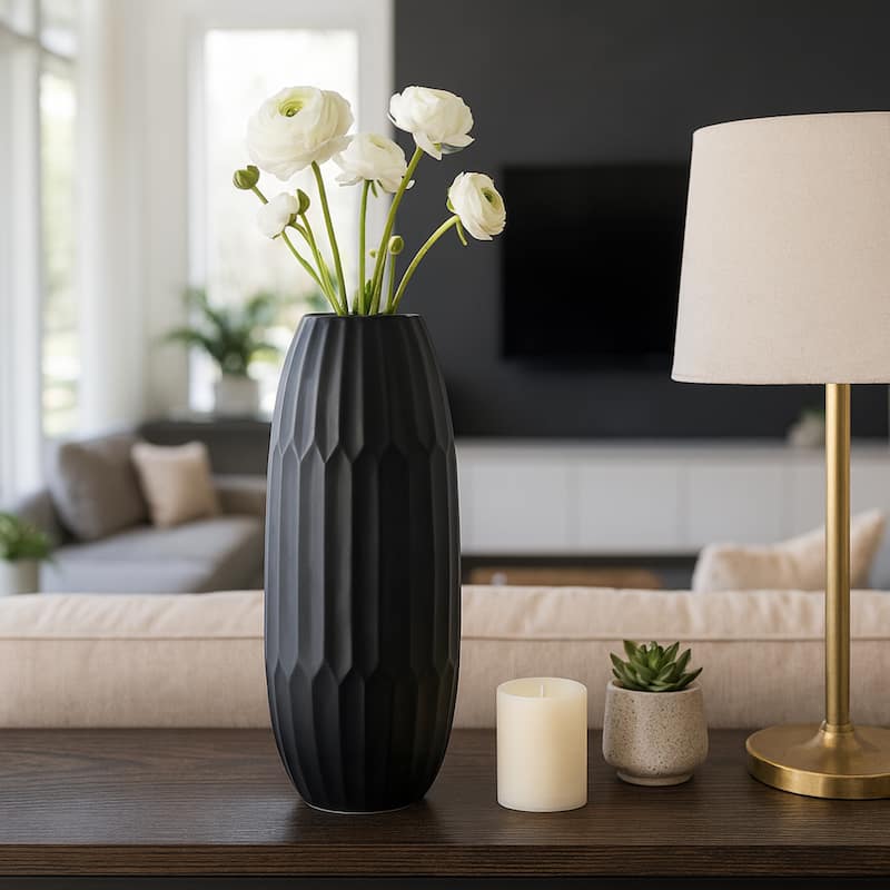 Sagebrook Home Modern Neutral Ceramic Vase