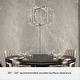 preview thumbnail 5 of 10, Hunter Zoanne 6-Light Modern Geometric Chandelier - Entry, Dining Room - Contemporary, Transitional