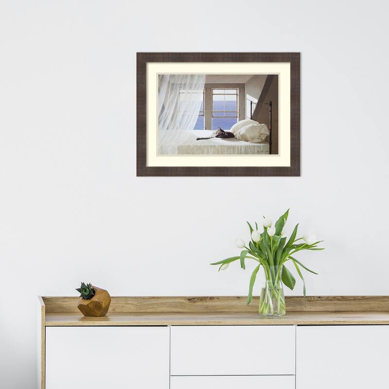 Framed Art Print 'Nap Time' by Zhen-Huan Lu 25 x 19-inch