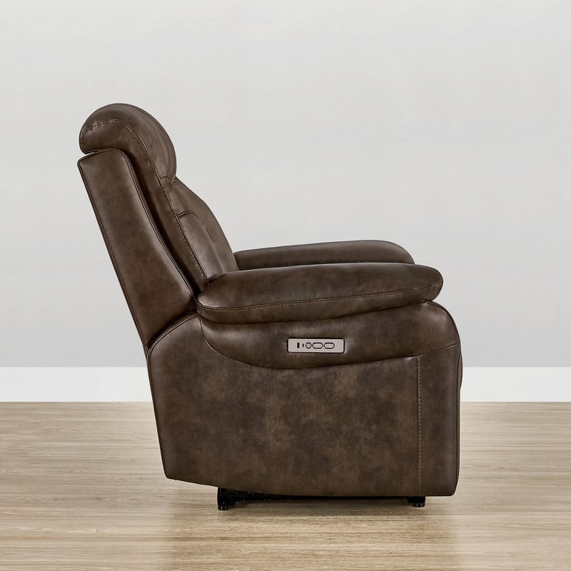 Spruce & Spring Dual Motor Power Recliner Wall Hugger with Power Headrest