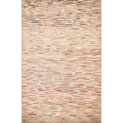 Contemporary Wool Gabbeh Kashkoli Oriental Area Rug Handmade Carpet - 2'9" x 4'0"