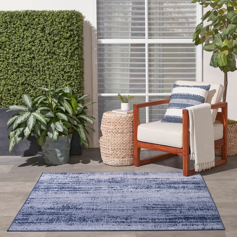 Nourison Essentials Solid Indoor/Outdoor Area Rug
