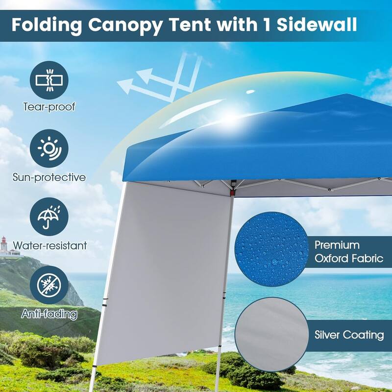 10x10 FT Pop Up Canopy Portable UPF 50+ Outdoor Tent w/ Backpack