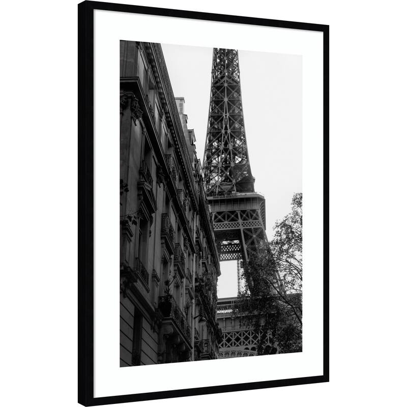 Tour Eiffel - Eiffel Tower by Pictufy Studio III Wood Framed Wall Art Print