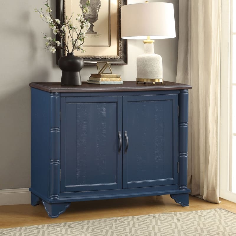 Mid Century 40" Sideboard Buffet Console Table with Adjustable Shelf