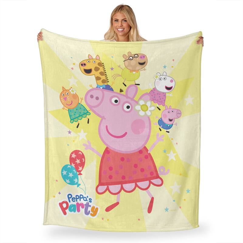 Hasbro Peppa Pig Silk Touch Throw Blanket