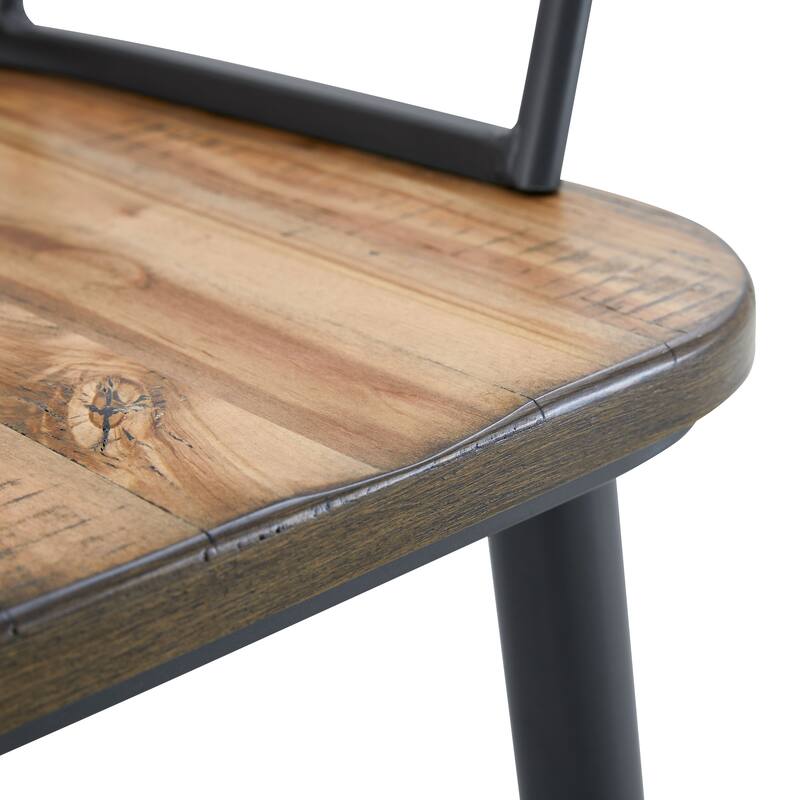 Indoor Dining Chair With Metal Legs (Set of 2)