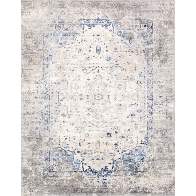 Pasargad Home Turkish Efes Design Oriental L. Grey Area Rug - 10' x 14' - L. Grey