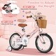 preview thumbnail 17 of 28, Gymax 16'' Kids Bike w/ Height Adjustable Handlebar Seat Basket Bell