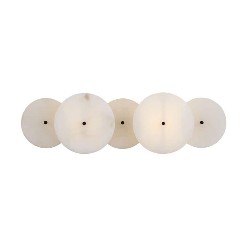 Cosmos 2-Light 20.5-Inch Real Alabaster Stone Bath Fixture