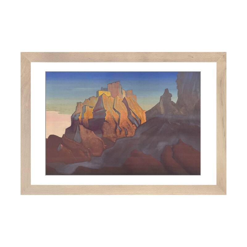 iCanvas "Tibetan Stronghold , 1932" by Nicholas Roerich - Natural - 16x24x1