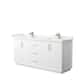 Option White, Bronze Trim, Carrara Cultured Marble Top