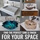 preview thumbnail 8 of 6, Eden Bath Dark Gray Canoe Glass Vessel Sink