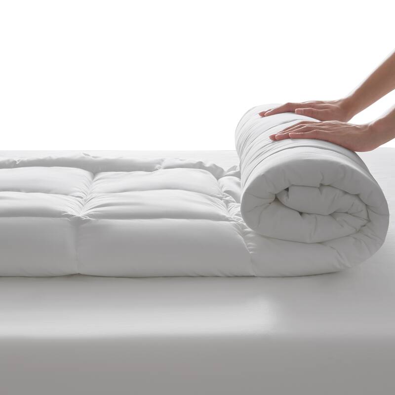 Sleepclimate Down Alternative Mattress Pad With 37.5 Technology - White