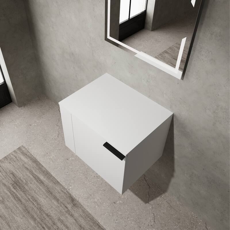 24" Oak Bathroom Vanity Cabinet with Generous Storage, Soft-Close Doors, and Easy Assembly (Sink Not Included)