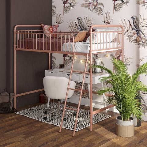 Avenue Greene Kate Twin Metal Loft Bed