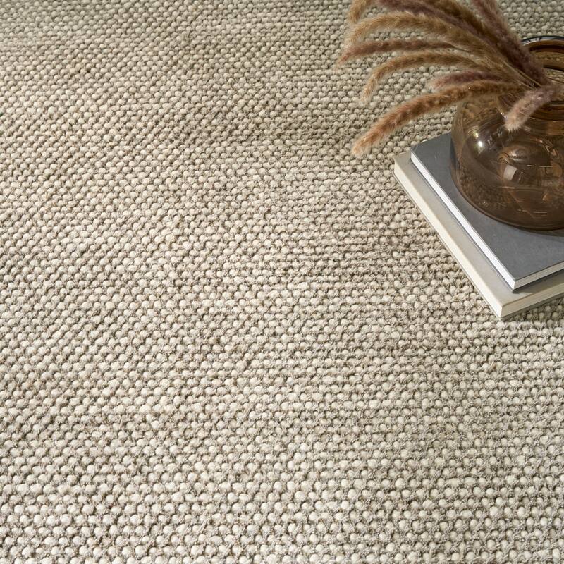 DKNY Pure Rows Handwoven Farmhouse Wool Indoor Rug