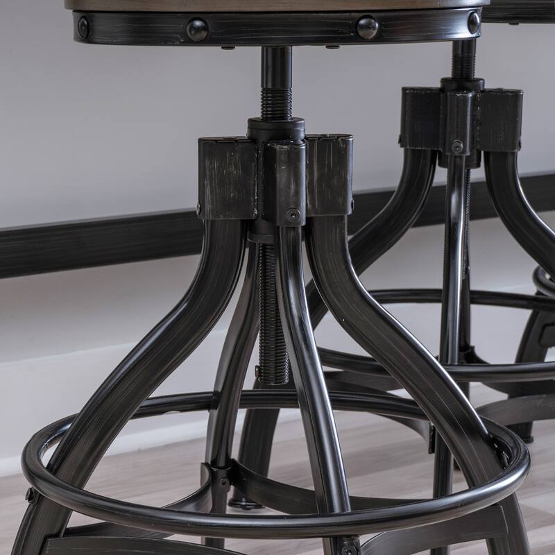 Caverly 5-Piece Adjustable Sofa Bar and Stool Set