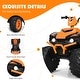 preview thumbnail 25 of 80, Costway 12V Kids 4-Wheeler ATV Quad Ride On Car w/ LED Lights Music - 42''x25.5''x29''(LxWxH)
