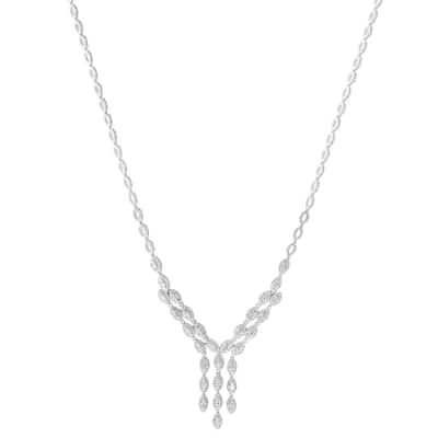 Effy Women's 14K White Gold Diamond Necklace