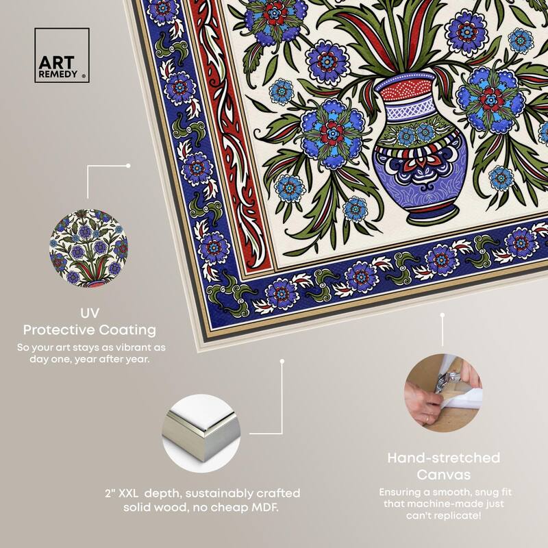 Royal Vase Bloom Canvas by Art Remedy