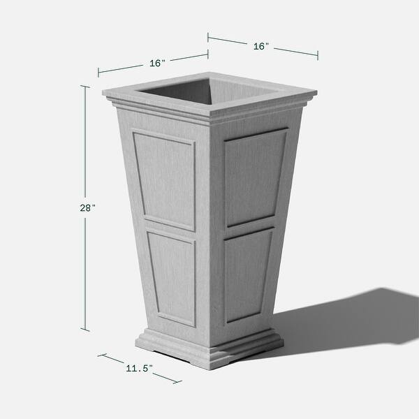 dimension image slide 1 of 3, Veradek Brixton Tall 28-inch Planter